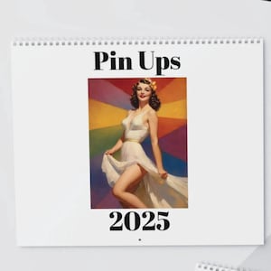 Pin Up Girls 12 month Wall Calendar (2025)