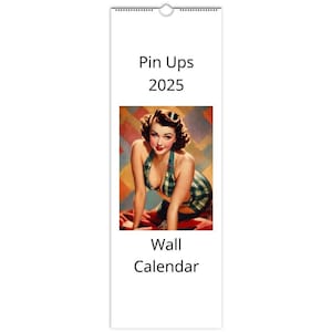Pin Up Girl Rockabilly Retro Wall Calendar 2025