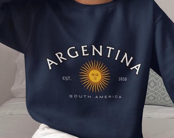 Sudadera Argentina, Sudadera con capucha Argentina, Recuerdo Argentina, Regalo Argentina, Camiseta Argentina, Suéter Argentina, Camisa Argentina, Argentina