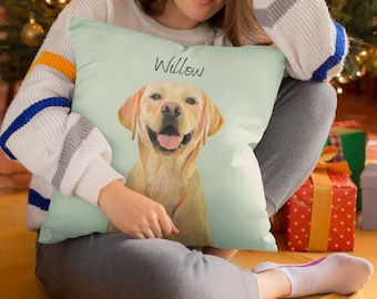 Custom Pet Pillow, Dog Pillow, Cat Pillow,Personalized Pillow,Pet Memorial Gifts Custom,Dog Mom Gift, Cat Mom gift,Dog Picture Pillows Cases