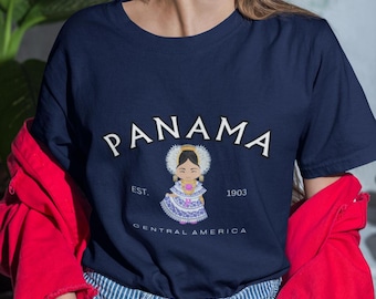 Camiseta de Panamá, Camisa de Panamá, Pollera de Panamá, Souvenir de Panamá, Sudadera de Panamá, Regalo de Panamá, Ropa de Panamá, Suéter panameño, Panamá