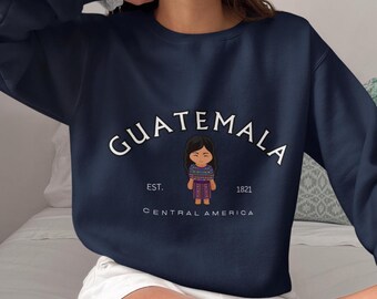 Sudadera de Guatemala, Sudadera con capucha de Guatemala, Recuerdo de Guatemala, Regalo de Guatemala, Camiseta de Guatemala, Suéter de Guatemala, Camiseta de Guatemala, Guatemala