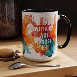 Art Teacher Gift, Father&#39;s Day Art Gift, Fine Art Mug Art Teacher, Art Lover Mug,Art Teacher Coffee Cup Colorful Artist Gift,Gift for Artist