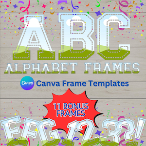 Canva Alphabets Template, Canva Numbers Template, Editable Canva Letters Template, Your own Pattern, Canva Alphabet Font, Easy drag and drop