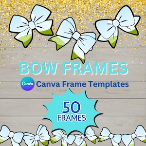 Canva Bow Template, Canva Editable Template, Editable Canva Bows Template, Your own Pattern, Personalize Bow Template, Easy drag and drop