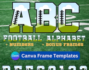 Canva Template, Canva Editable Template, Editable Canva Letters, Sport Template, Your own Pattern, Personalize Template, Easy drag and drop