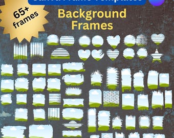 Canva Template, Canva Editable Template, Editable Canva Frame Letters, Birthday Template, Custom Design, Personalize Template, drag and drop