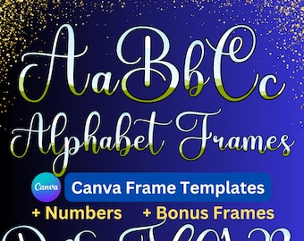 Canva Template, Canva Editable Template, Editable Canva Letters, Birthday Template, Your own Pattern, Personalize Template, drag and drop