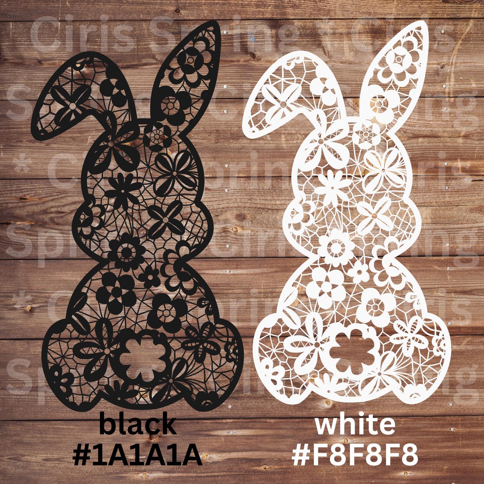 White Lace Rabbit PNG, Purple Black Pink Blue Mint Lace Rabbit Png ...