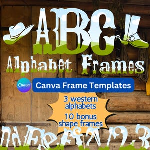 Canva Template, Canva Editable Template, Editable Canva Frame Letters, Birthday Template, Custom Design, Personalize Template, drag and drop