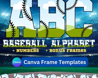 Canva Template, Canva Editable Template, Editable Canva Letters, sport Template, Your own Pattern, Personalize Template, Easy drag and drop