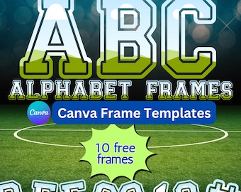 Canva Alphabets Template, Canva Numbers Template, Editable Canva Letters Template, Your own Pattern, Canva Alphabet Font, Easy drag and drop