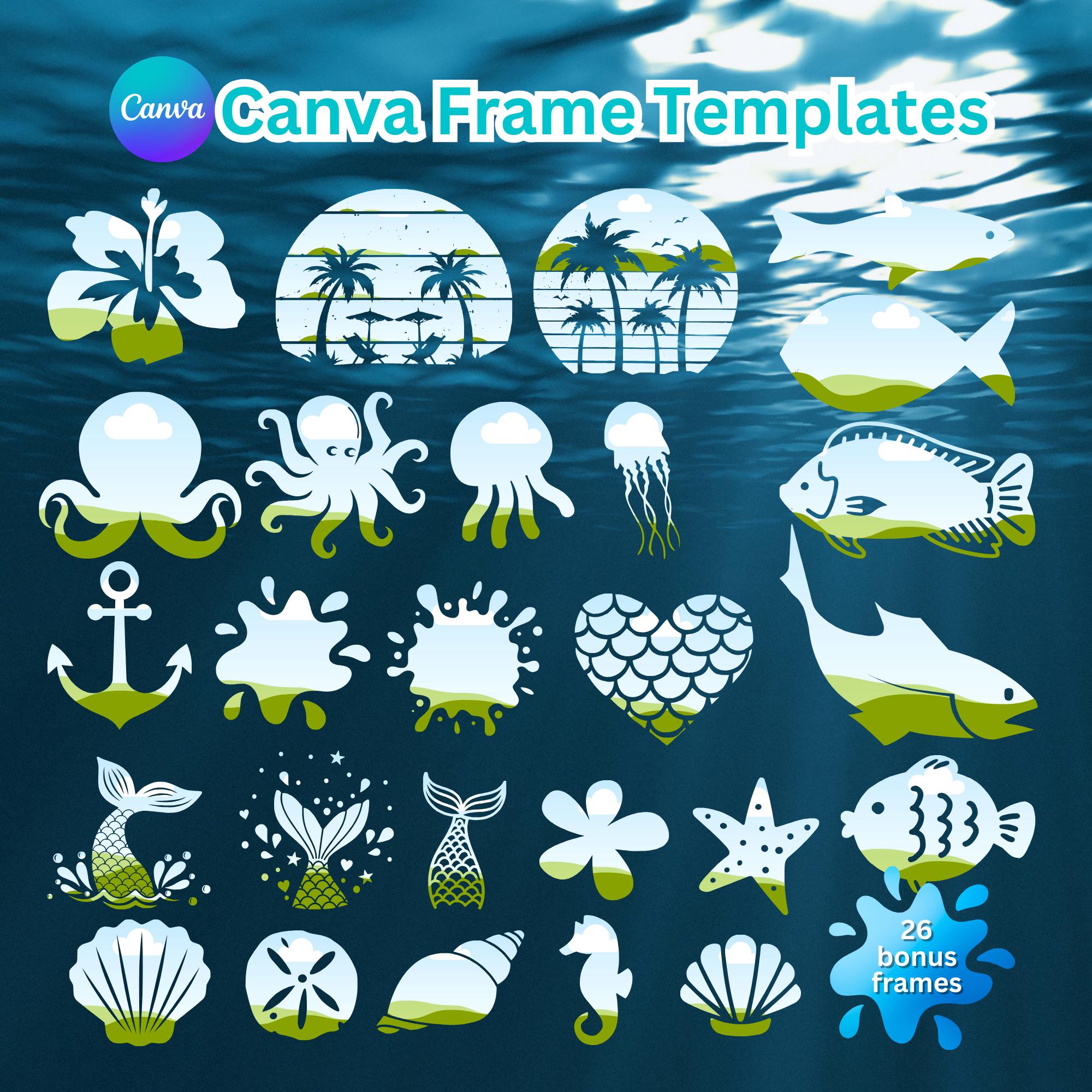 Canva Template Canva Editable Template Editable Canva Frame Letters