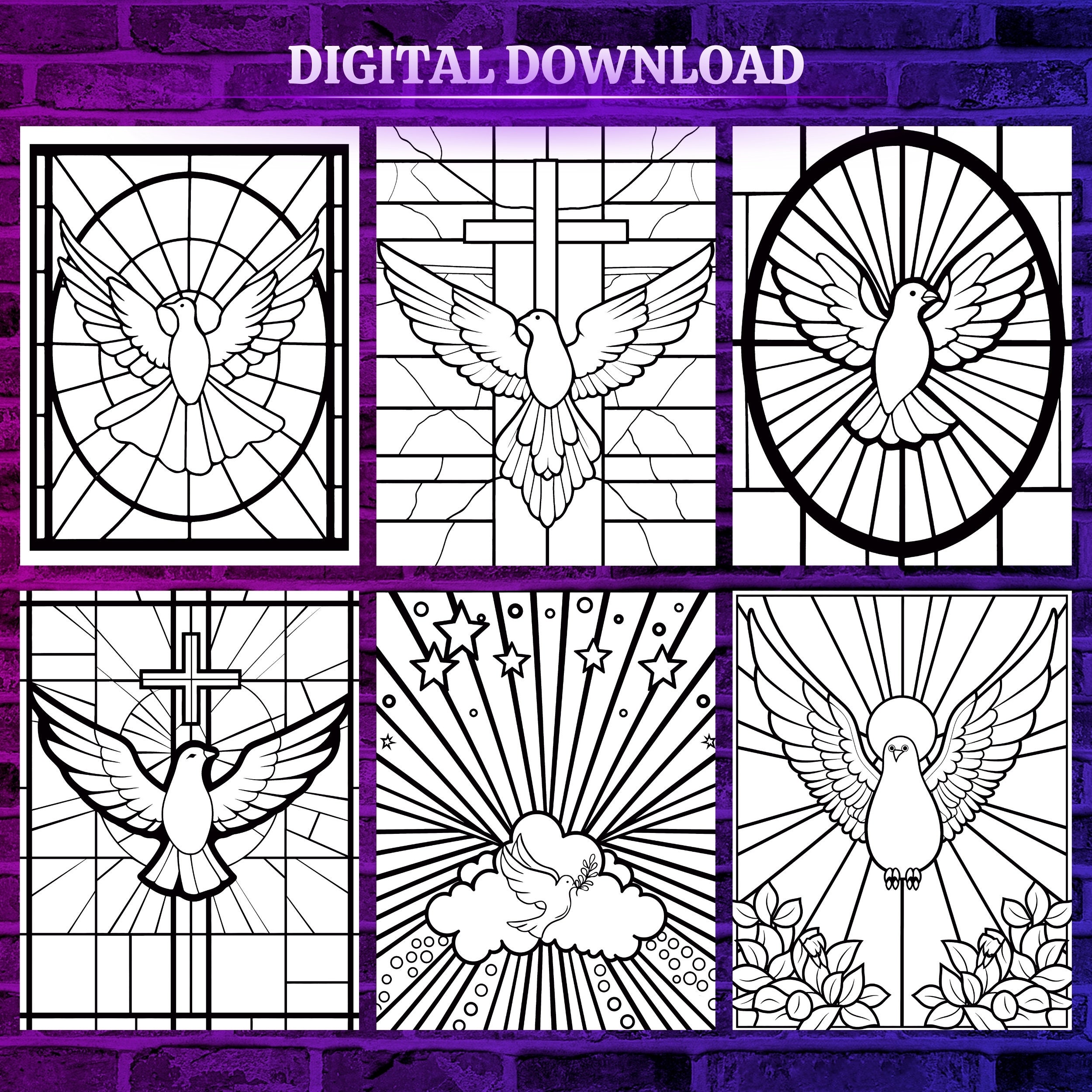Holy Spirit Printable Coloring Pages Sunday School Coloring Book for ...