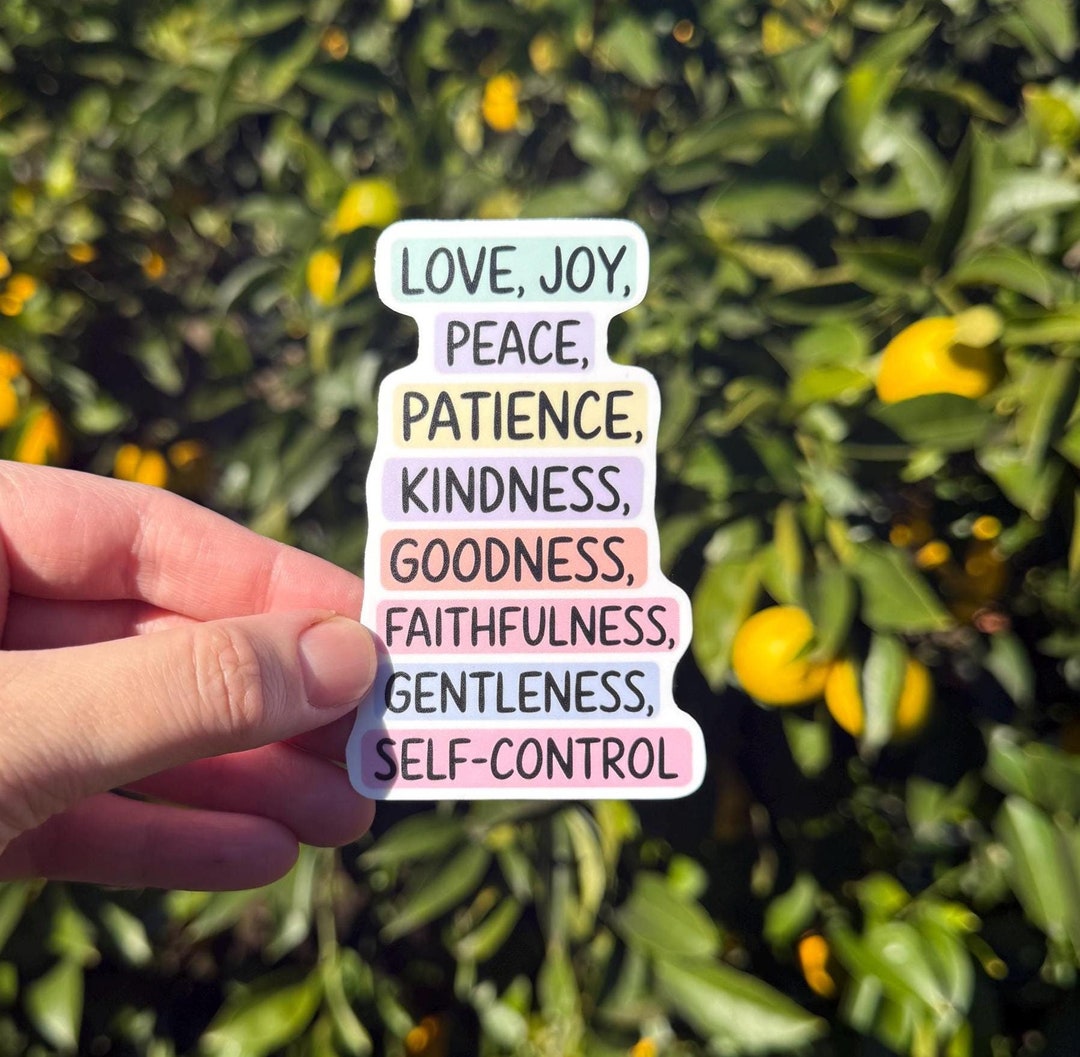 Fruit of the Spirit Sticker Christian Vinyl Sticker Religious Sticker ...