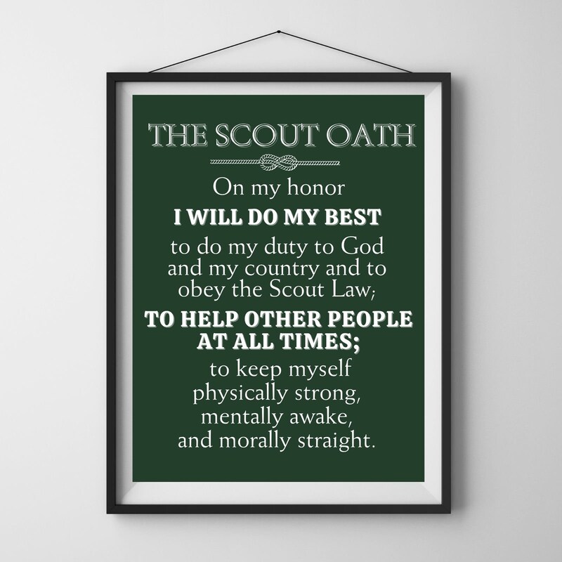 Cub Scout Oath - Etsy