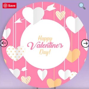 Valentines Round Arch Cover- 5ft