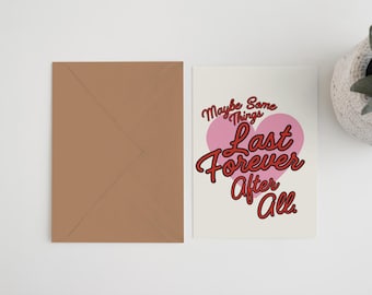 Luke Combs Lyrics Card: Anniversary, Valentine's Day 5x7