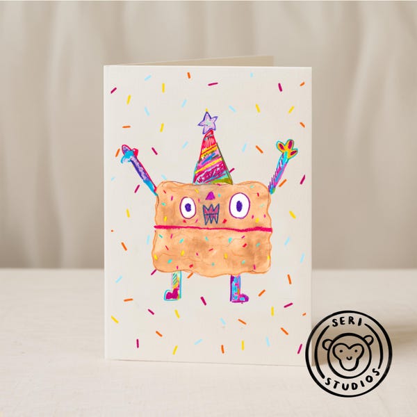 Happy birthday cake Card Collab X Seri Studios