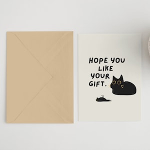 Funny Cat Gift 5x7 Card & Envelope