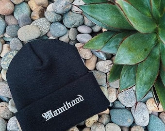 Mamihood custom embroidered beanie, Mom embroidered beanie, Unisex embroidered beanie, Chicana mom beanie, Latina mom beanie
