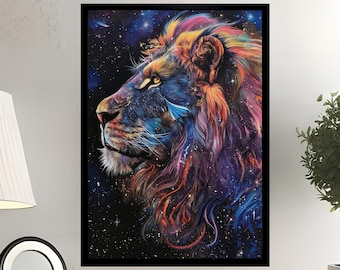 Lion Poster - Lion Wall Art - Lion Wall Decor - Lion Art - Lion Print - Gift For Him - Gift For Her