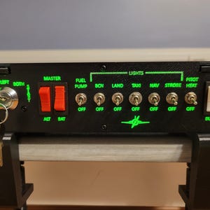 Beleuchtetes Cessna Style Schalter-Panel für Velocity One