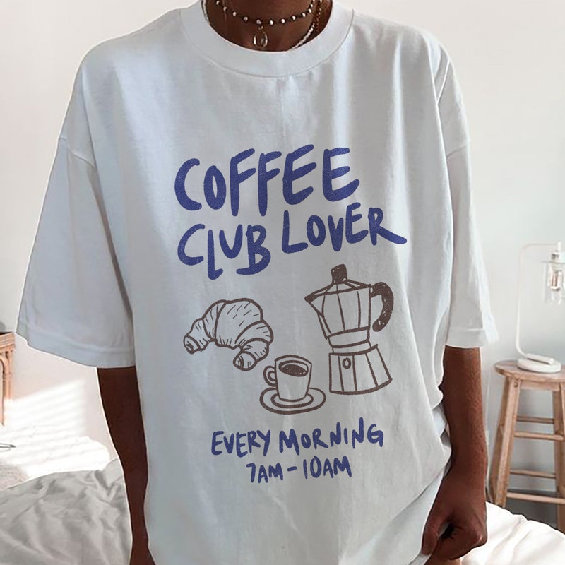 Coffee Lover Club Tee - White/Pink main image 0
