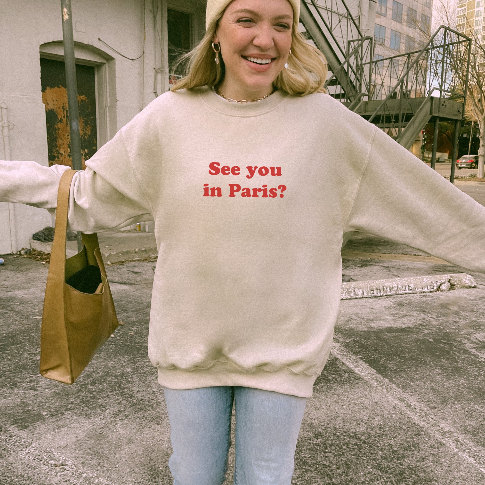 【THE MUSEUM VISITOR】21 In Paris Printed Sweatshirts THE MUSEUM VISITOR