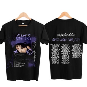 Olivia Rodrigo GUTS World Tour 2024 T-Shirt Merch (UK & EU)