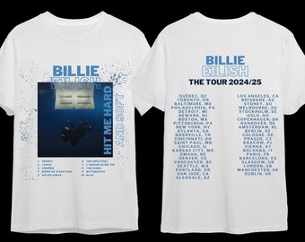 Billie Eilish Hit Me Hard and Soft World Tour 2024 Camiseta Merchandising