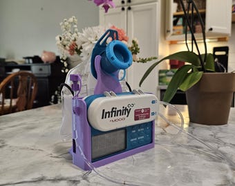 G-Tube Station™ Travel Station | Feeding Pump Carrier Stand for 500ml Bags | Compatible with Infinity MOOG