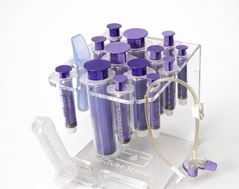 ENFit Syringe Organizer | All Sizes 1ml–60ml | G-Tube Feeding Wall Mount Holder