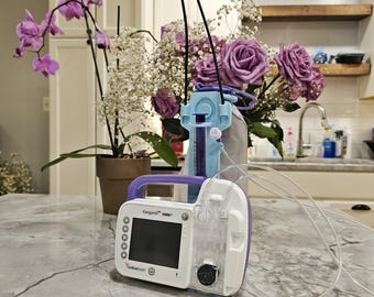 Estación de viaje para sonda gástrica / Portabomba Kangaroo OMNI de 500 ml / Soporte de alimentación plegable