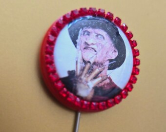 A Nightmare on Elm Street Freddy Krueger Lapel Pin One of a Kind OOAK
