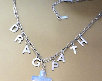 Twenty One Pilots Breach Drag Path Cross Charm Necklace