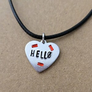 Twenty One Pilots Hand Stamped Mini Charm Necklace-Josh Dun