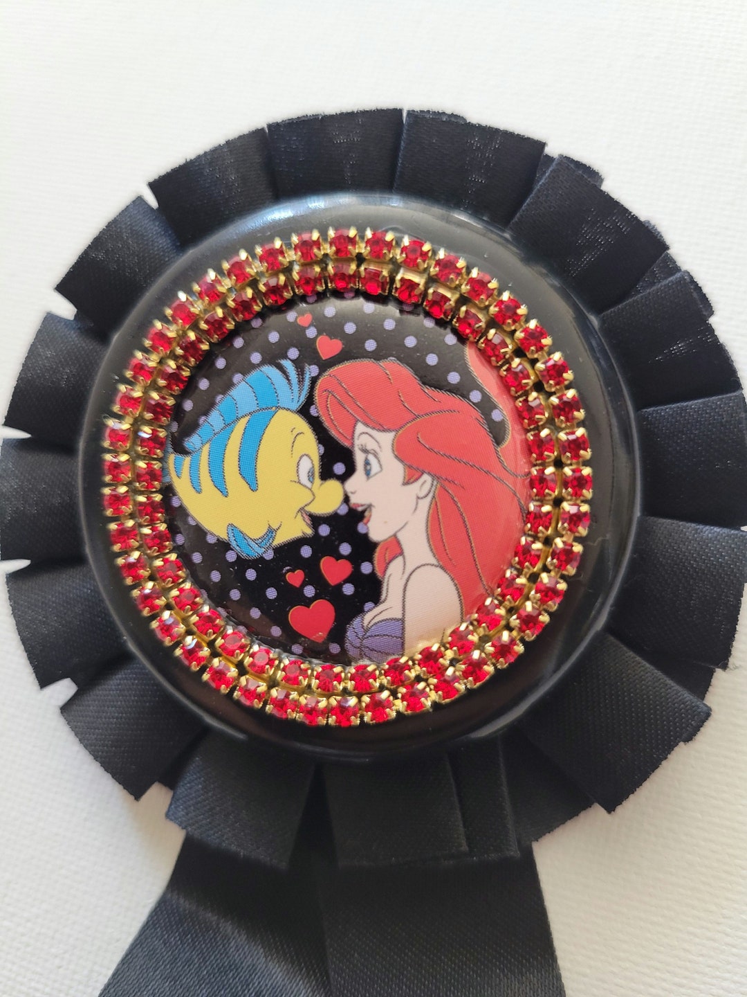 Rebellious Rosette Award Ribbon Brooch Badge Disney Ariel Little ...