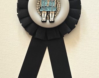 Rebellious Rosette Award Ribbon Brooch Badge The Shining Grady Twins Stanley Kubrick Jack Nicolson Shelley Duvall Stephen King