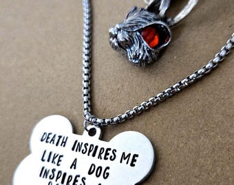 Twenty One Pilots Blurryface Heavydirtysoul Hand Stamped Double Necklace