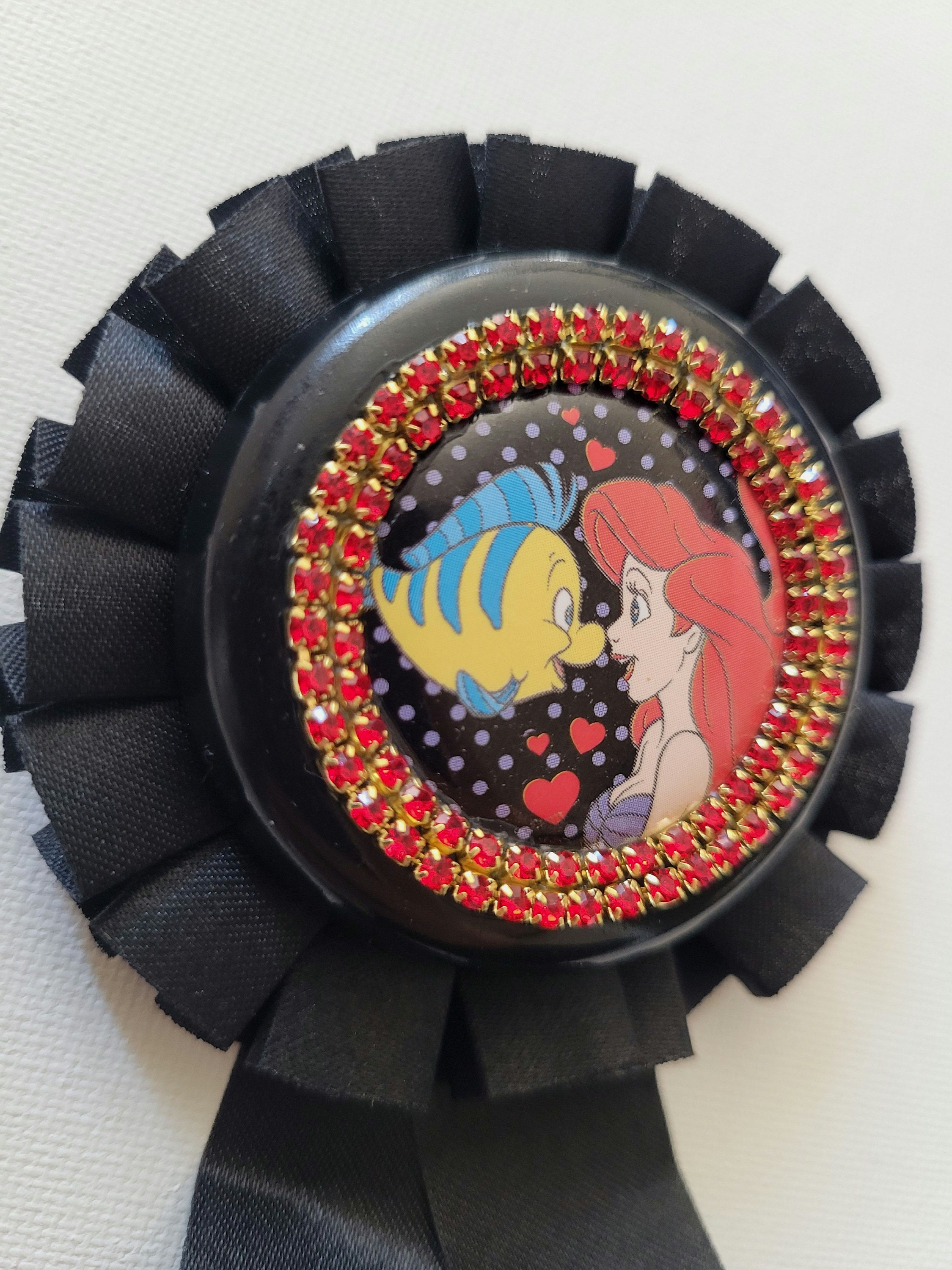 Rebellious Rosette Award Ribbon Brooch Badge Disney Ariel Little ...
