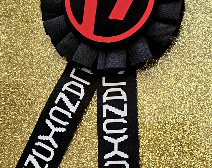 Rebellious Rosette Award Ribbon Brooch Badge Twenty One Pilots Clancy ...