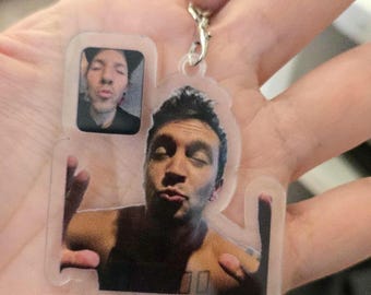 Twenty One Pilots Tyler Josh Kissing Instagram Acrylic Keychain