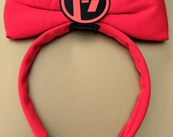 Twenty One Pilots Clancy BREACH Red XL Bow Headband