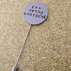 Twenty One Pilots FPE Few Proud Emotional Hand Stamped Lapel Pin
