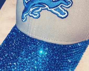 Detroit Lions Rhinestone Hat - Etsy display picture 1