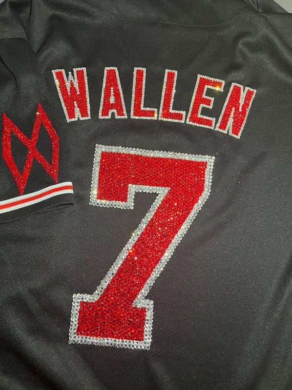 Morgan Wallen - I'm the Problem Jersey - Black. Personalization Available!