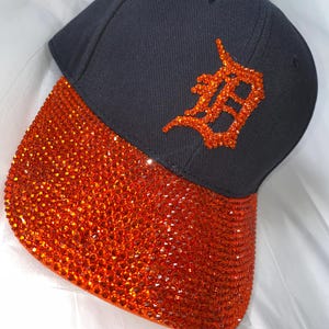 Women’s Clemson Tiger’s Glow in Dark Rhinestone Bling Sparkle Baseball Hat Cap Clemson New Era Women main image 3