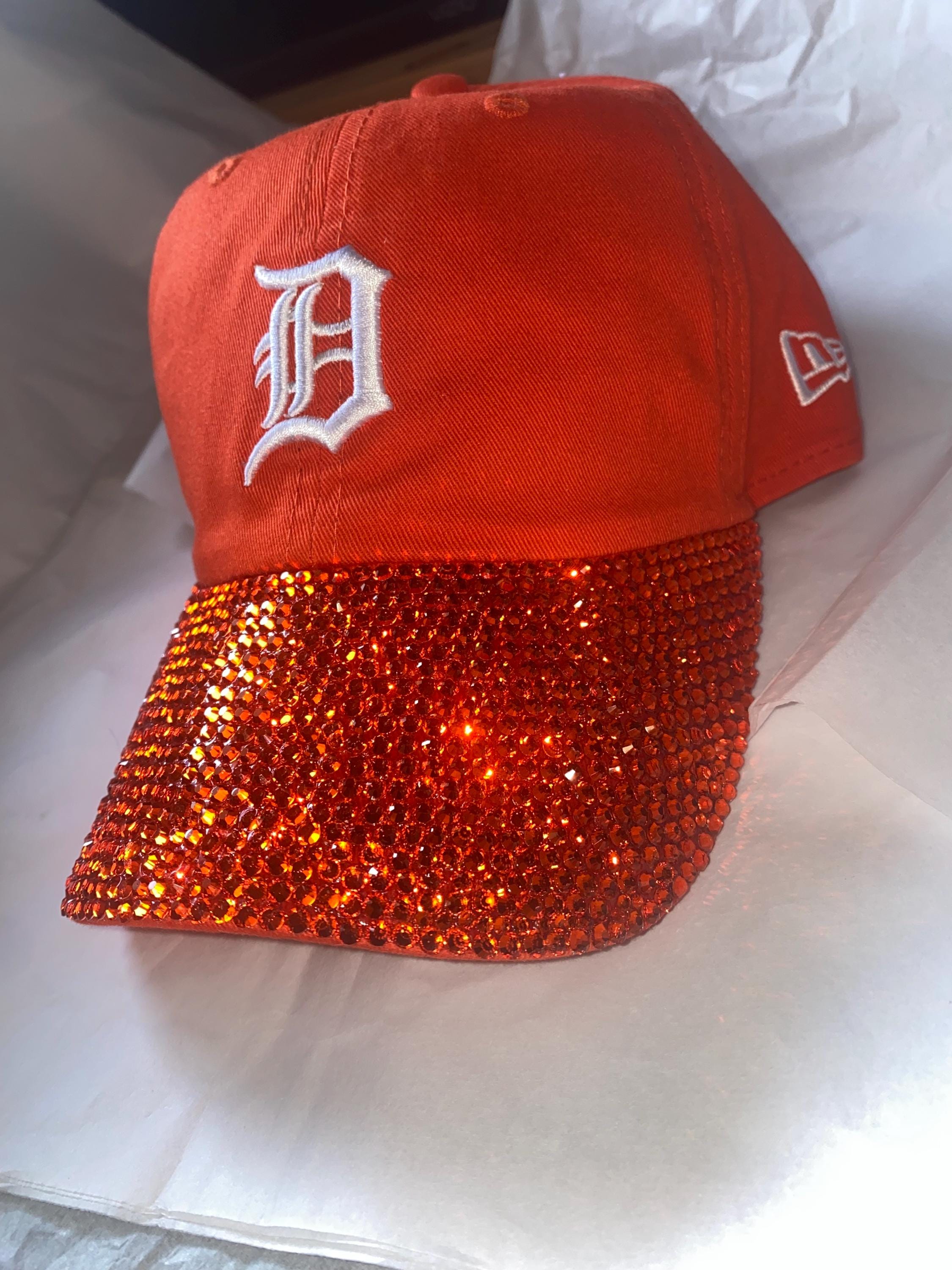 Detroit Tigers Rhinestone Hat - Etsy