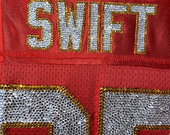 Swift /  Kelce Rhinestone Jersey Kansas City - WOMENS